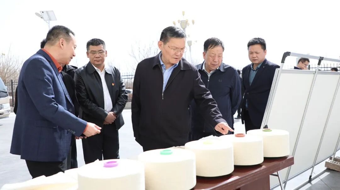 师市党委书记、政委丁翊强在五团沙河镇调研