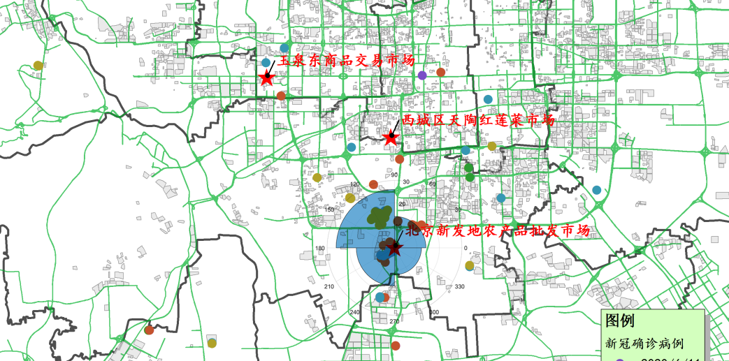 大数据看北京新发地疫情时空扩散与态势分析 - 中科闻歌